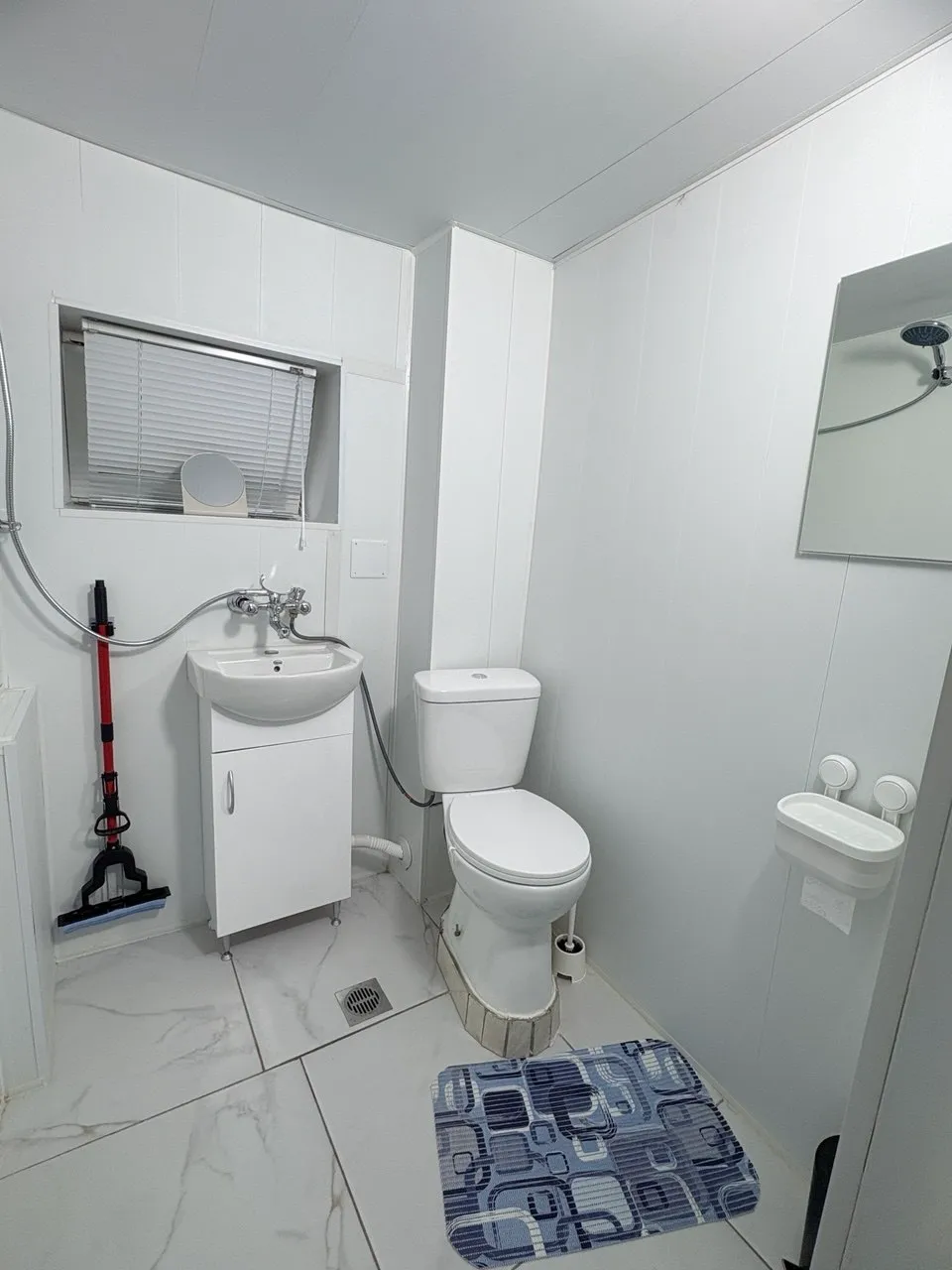 The private shower room in the apartment